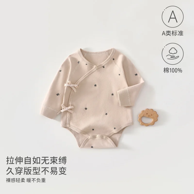 Infants and toddlers' Spring and Autumn Triangle hatching clothes