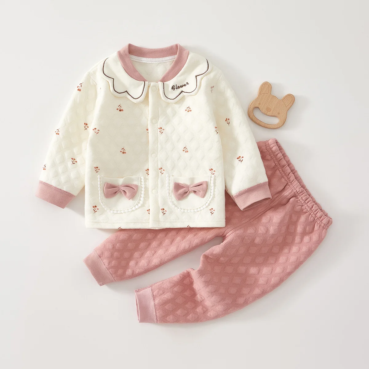 Pure cotton autumn and spring long Johns for infants and toddlers