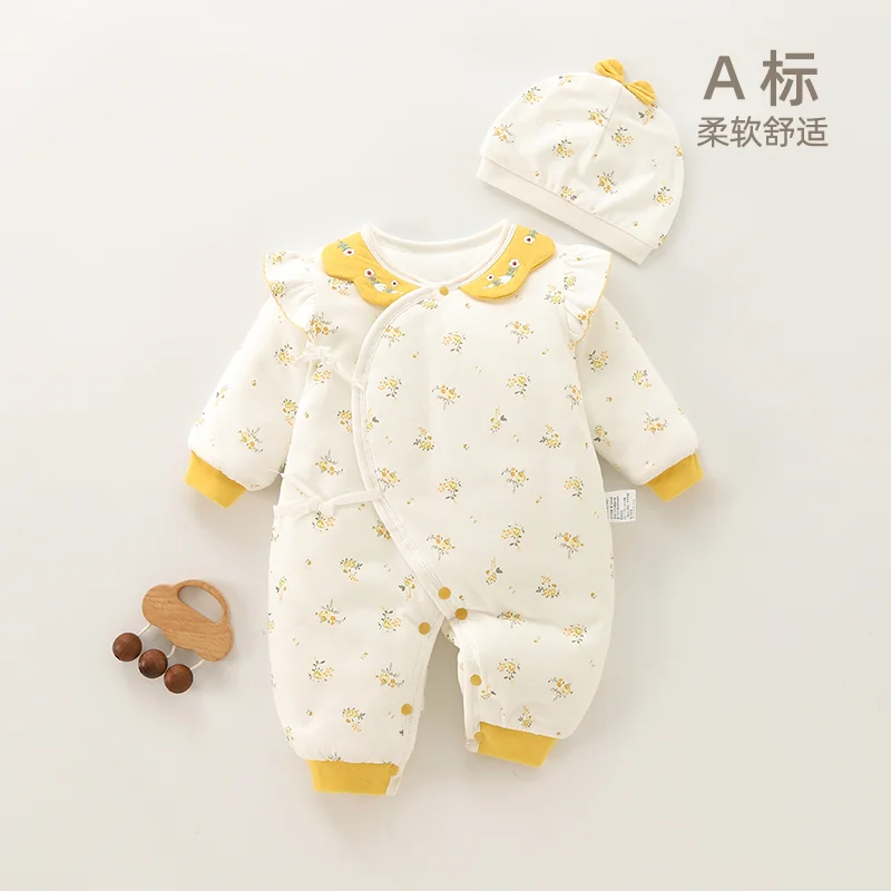 Girls' cotton-padded clothes for autumn and winter