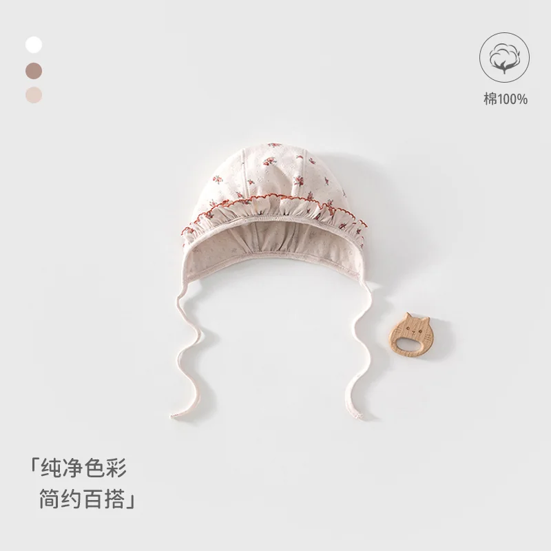 Spring hats for infants and toddlers made of pure cotton