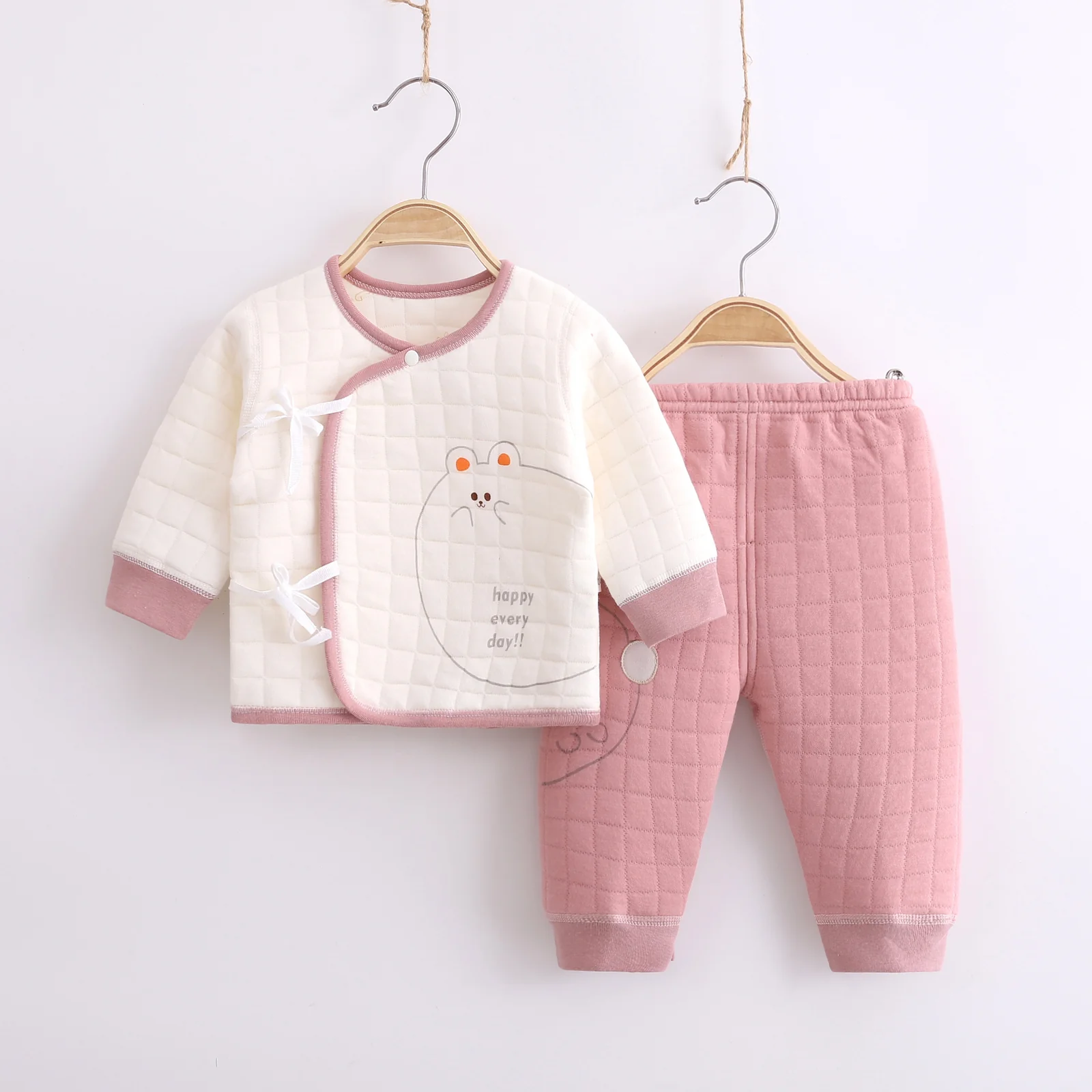 Infant and toddler autumn and winter underwear set