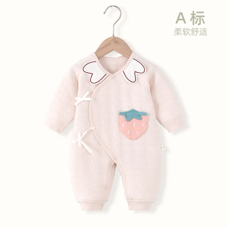 Pure cotton spring and autumn harrow for infants and toddlers