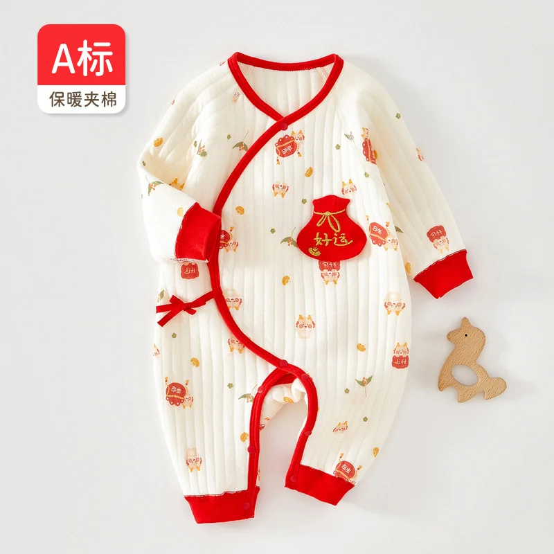 Spring and autumn crawling clothing for infants and toddlers