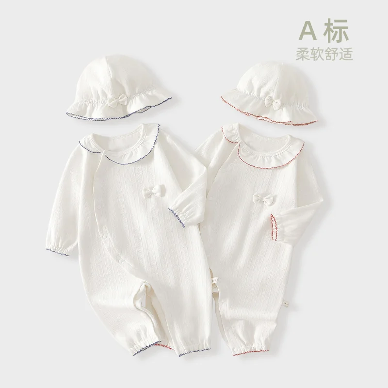 The girl's autumn coat is made of pure cotton