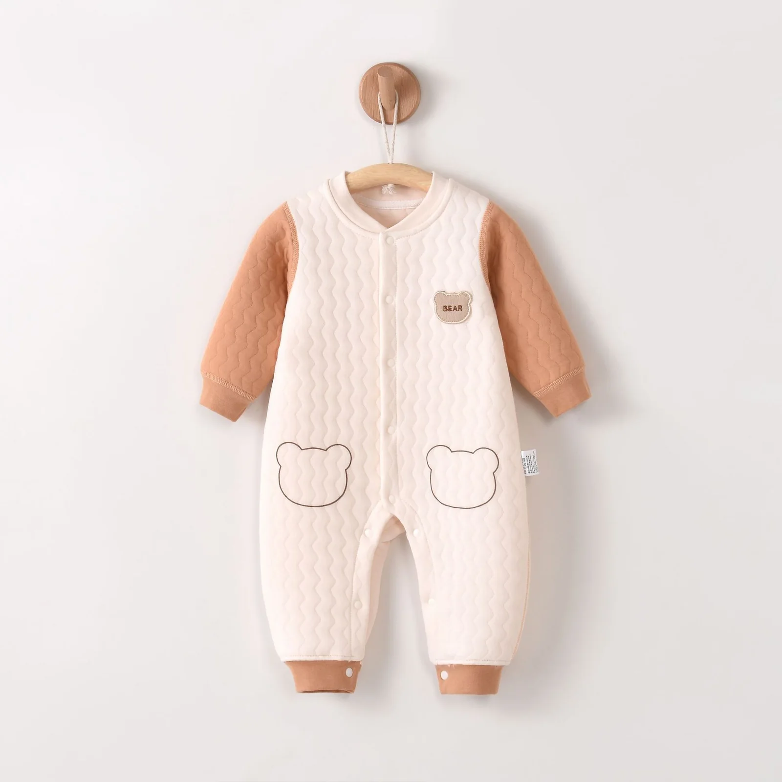 Pure cotton crawling clothes for infants and toddlers in spring and autumn