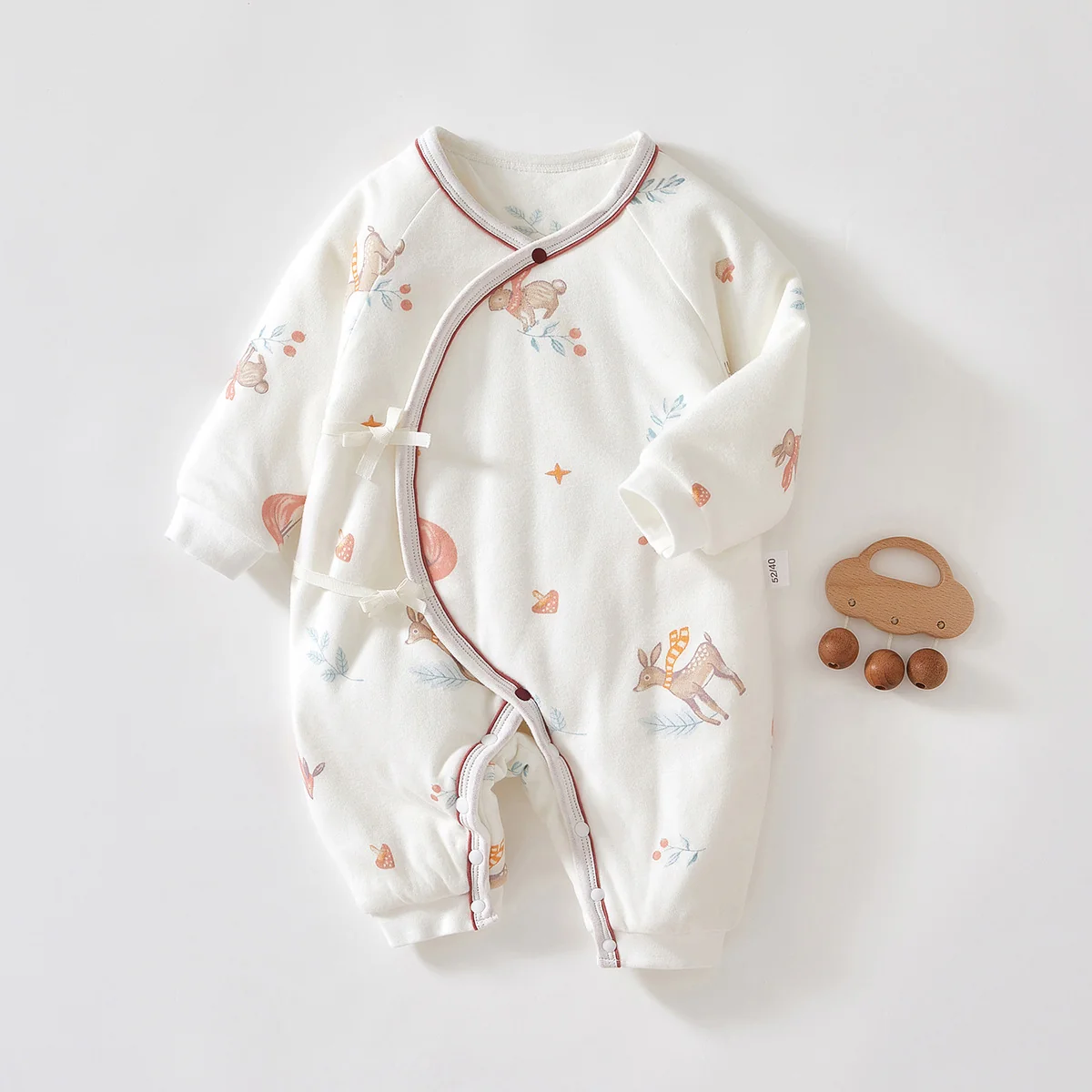 Thickened crawling suits for infants and toddlers in autumn and winter