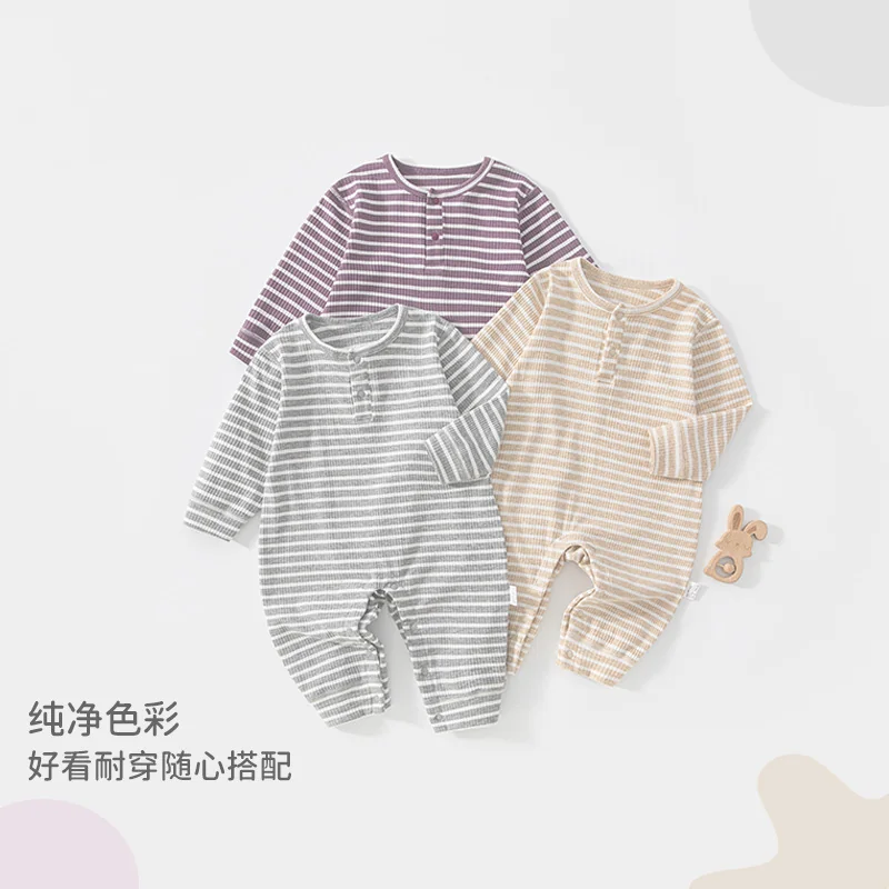 Spring and autumn crawling clothing for infants and toddlers