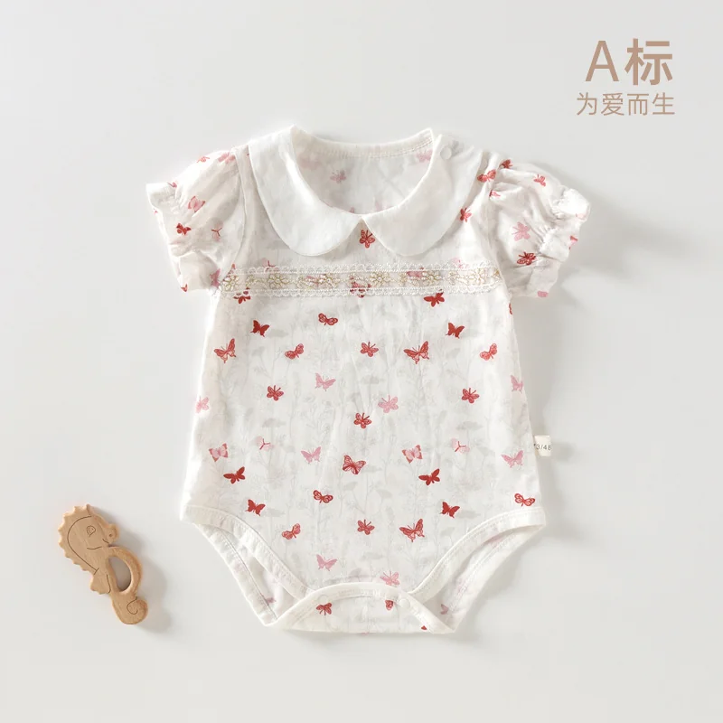 Summer triangular Hayi for infants and toddlers made of pure cotton