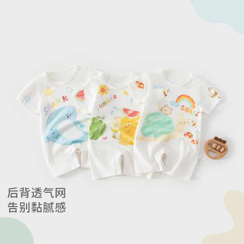 Thin summer crawling clothes for boys