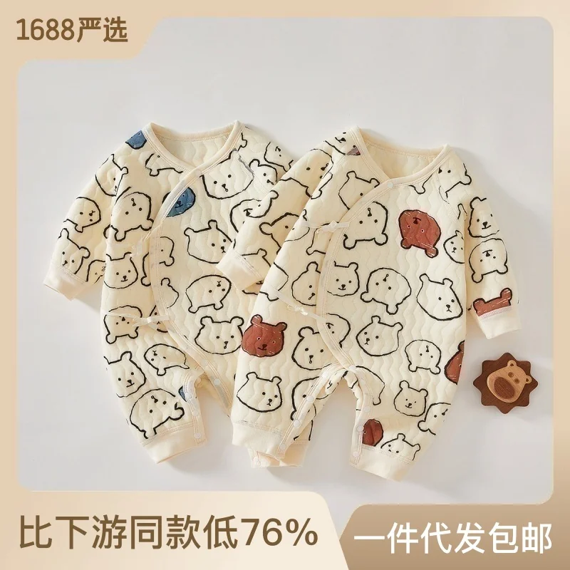 Autumn and winter one-piece clothes for infants and toddlers
