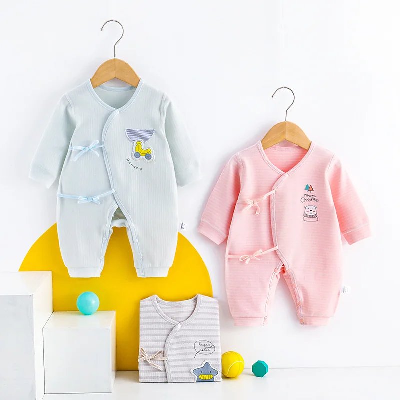 Spring and autumn crawling clothes for girls