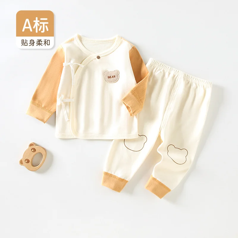 Infant and toddler autumn two-piece set made of pure cotton