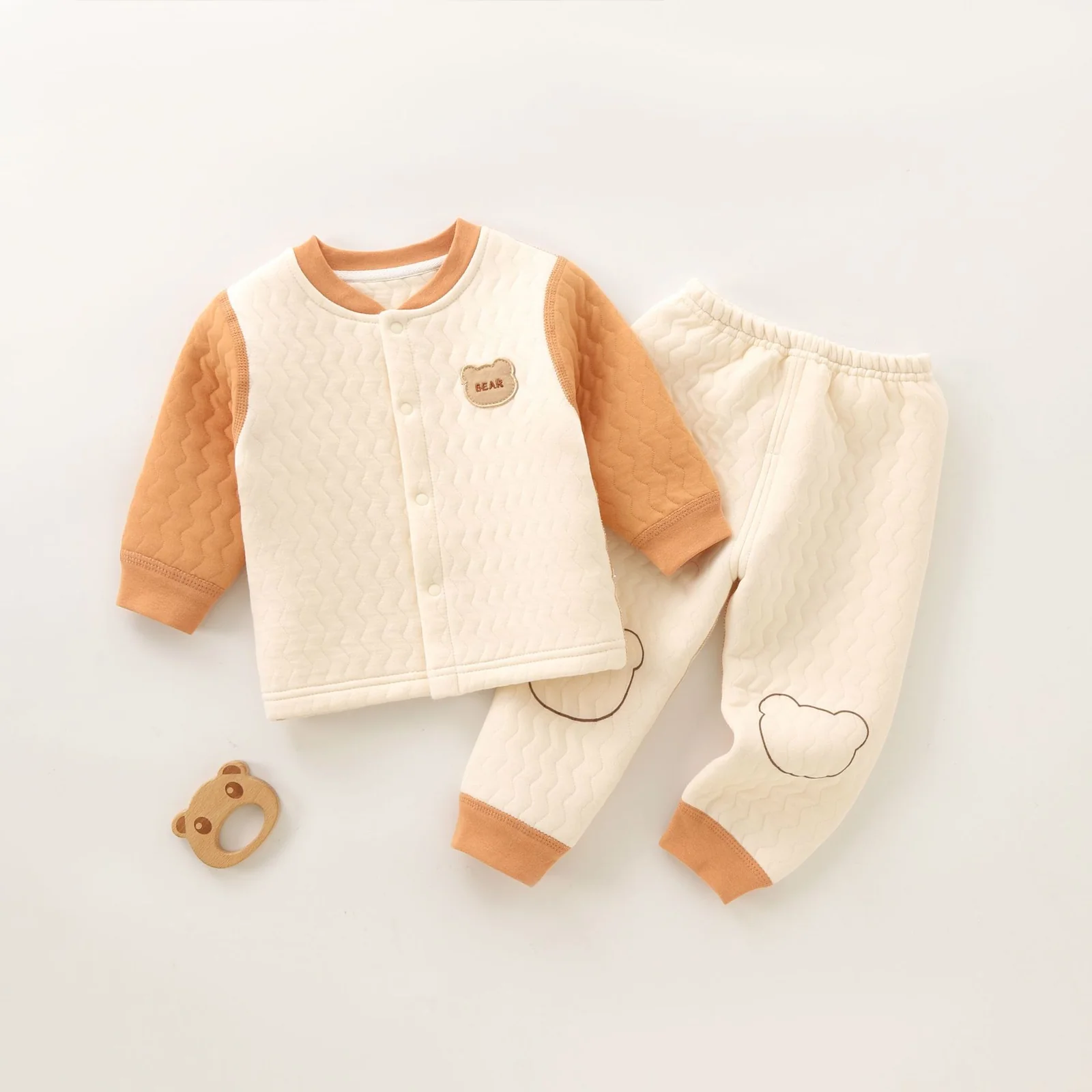 Spring and Autumn underwear set for girls made of pure cotton