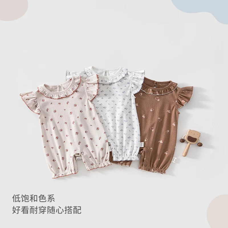 Thin, pure cotton summer clothes for infants and toddlers