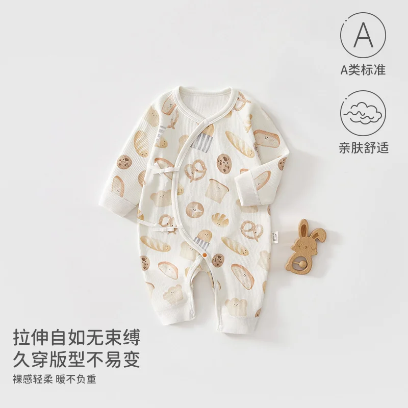 Spring and autumn crawling clothing for infants and toddlers