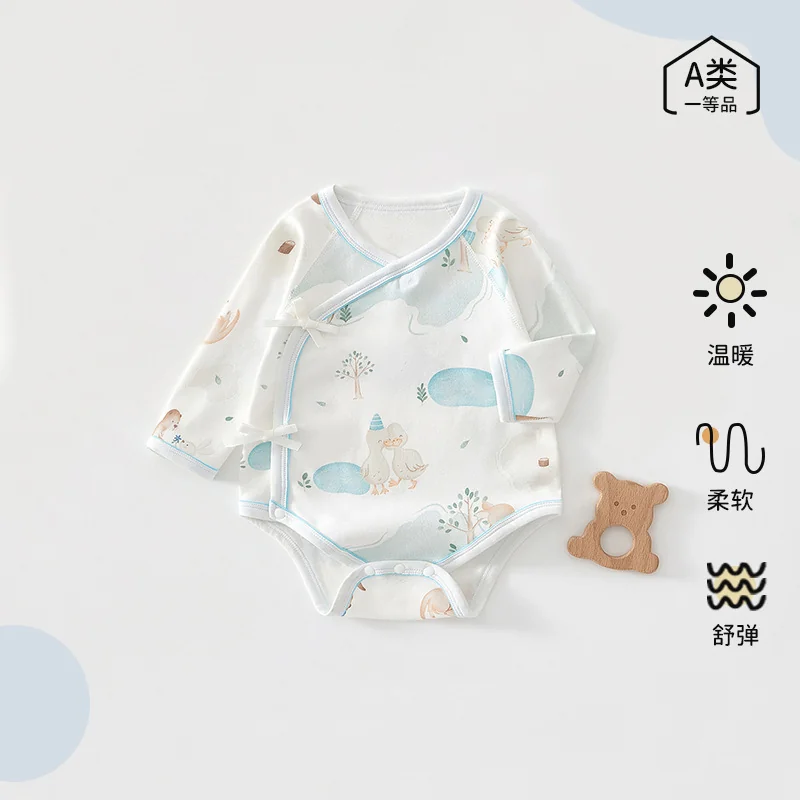 Spring and autumn crawling clothing for infants and toddlers
