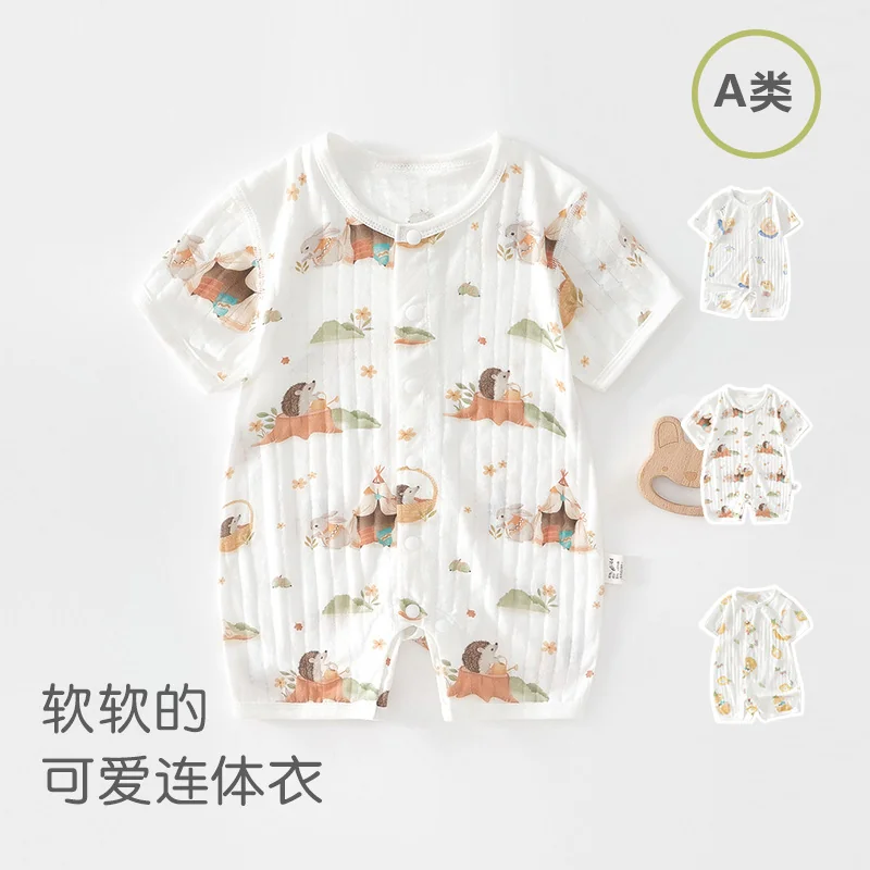Thin summer crawling clothes for girls