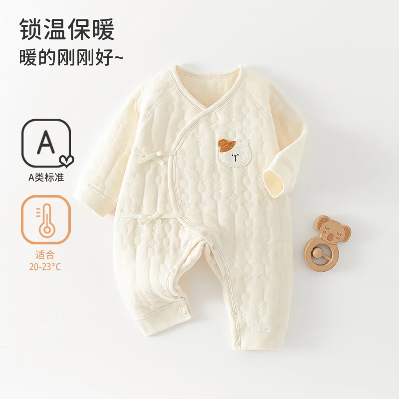 A girl's autumn and winter dress is made of pure cotton with cotton lining