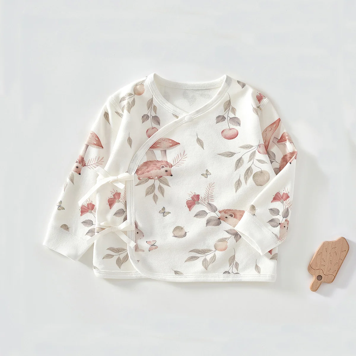 Pure cotton pajamas for infants and toddlers in spring and autumn