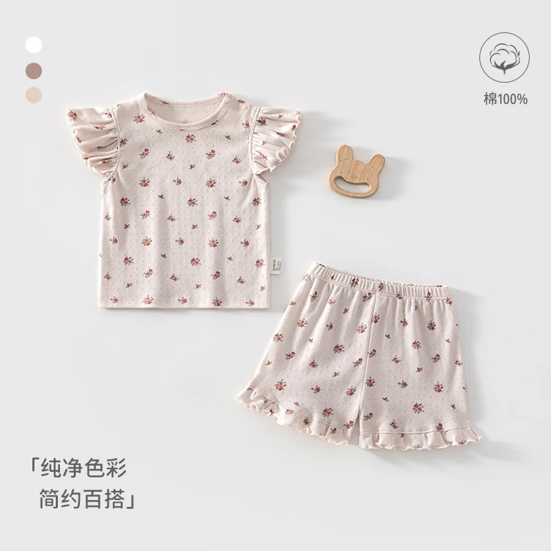 Pure cotton summer home wear for infants and toddlers