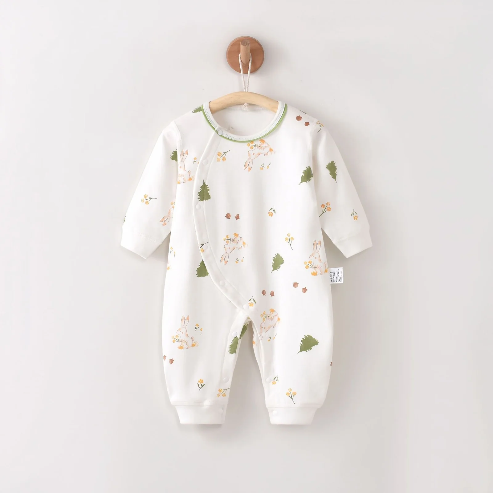 Pure cotton crawling clothes for infants and toddlers in spring and autumn