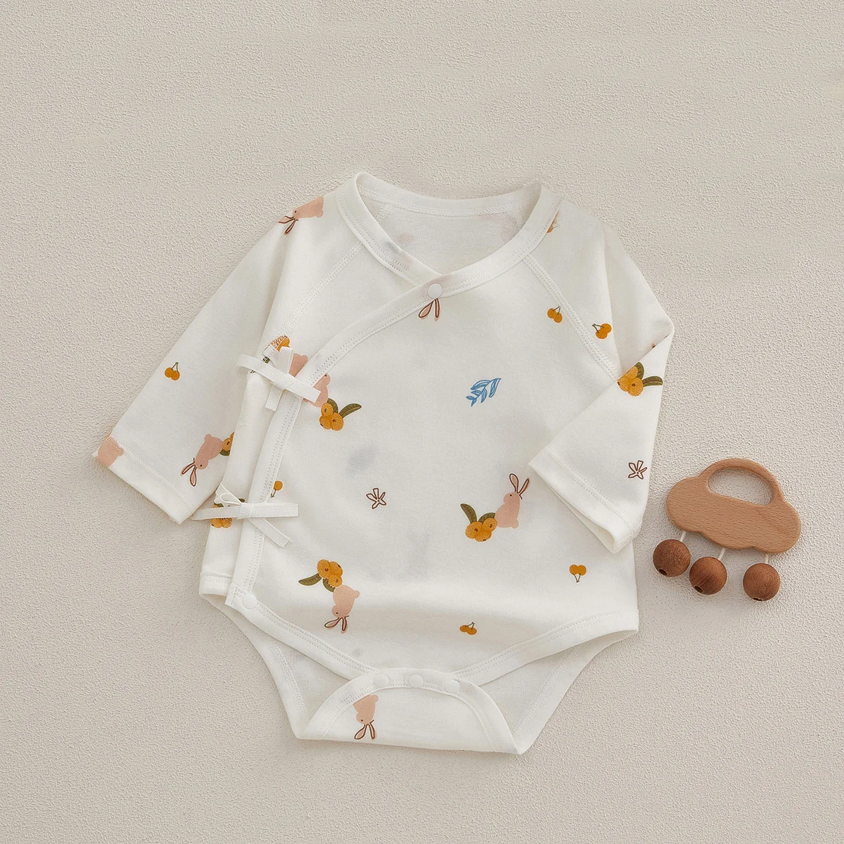 Pure cotton crawling clothes for infants and toddlers in spring and autumn