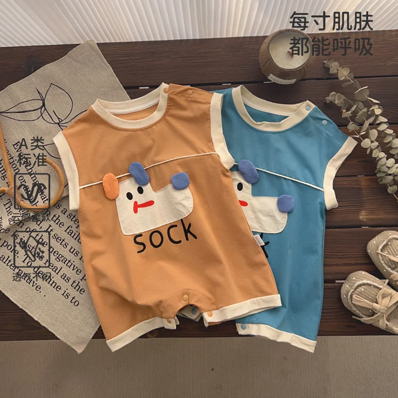 Thin summer crawling clothes for boys
