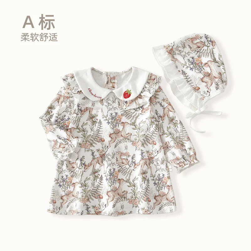 Spring and autumn dress for girls