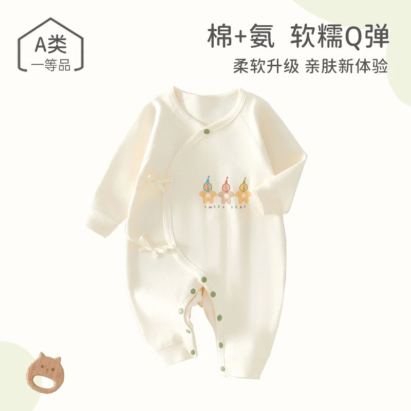 Spring and autumn crawling clothing for infants and toddlers