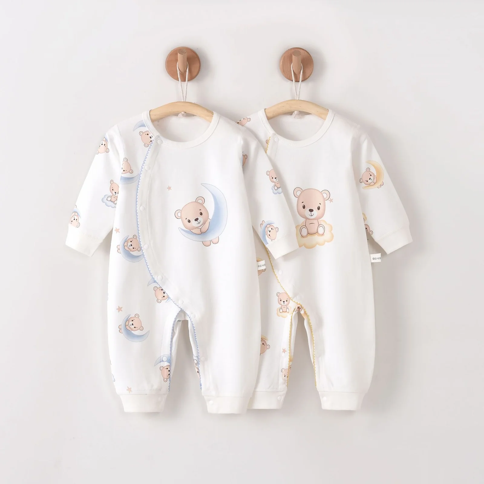 Pure cotton spring and autumn harrow for infants and toddlers