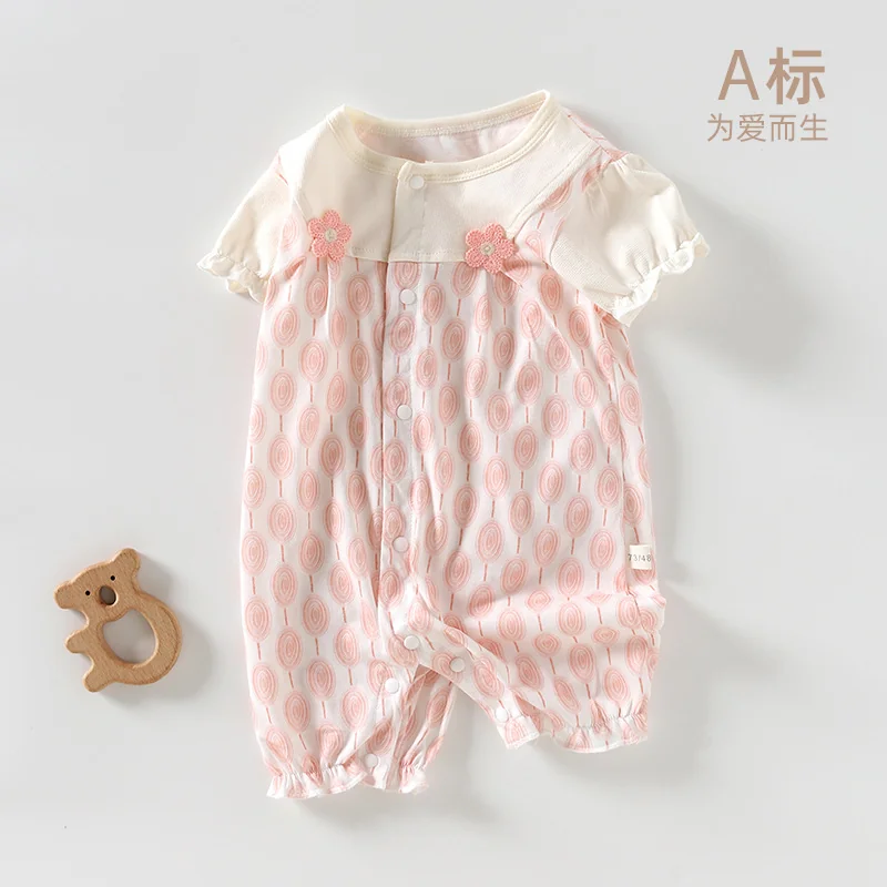 Thin summer crawling clothes for girls