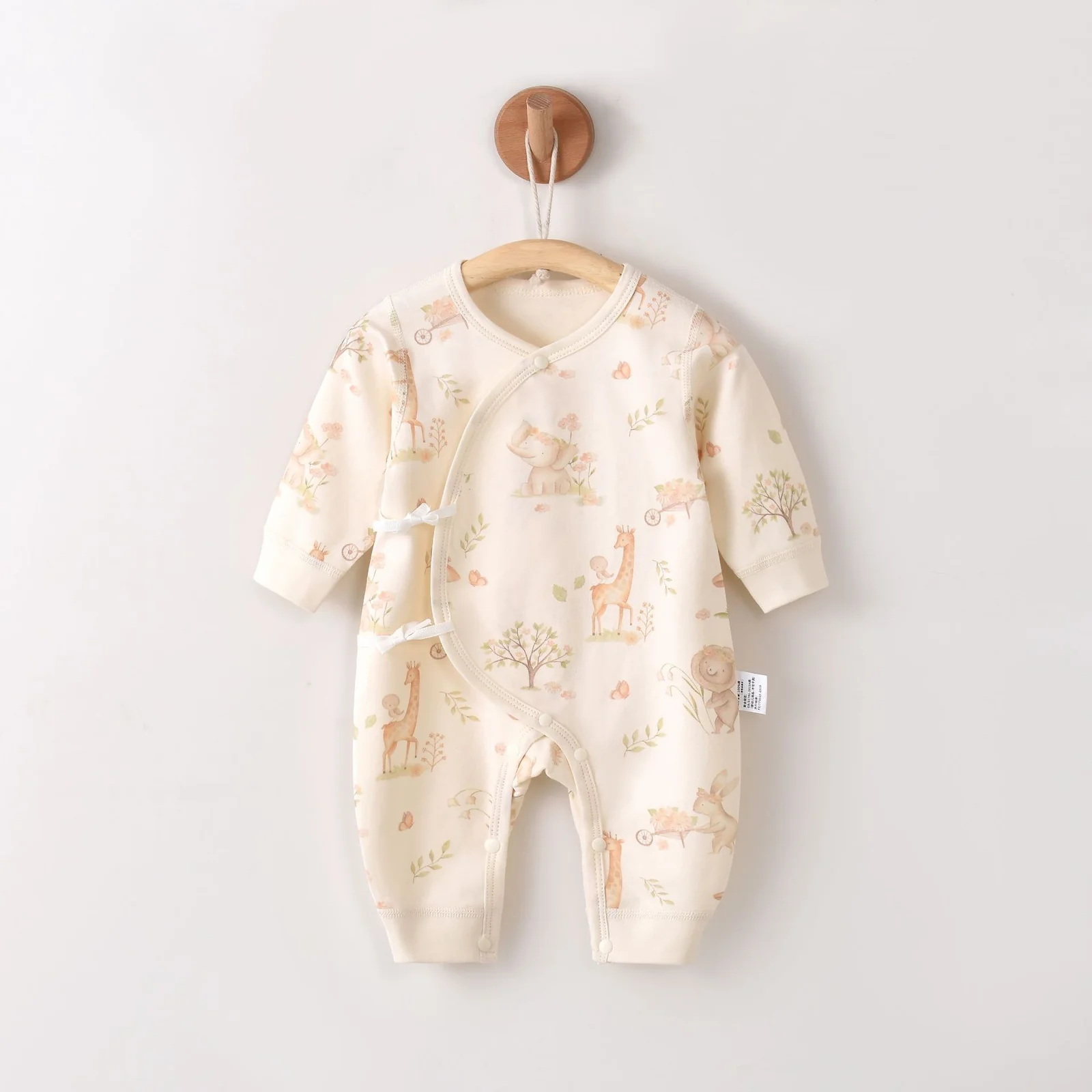 Pure cotton crawling clothes for infants and toddlers in spring and autumn