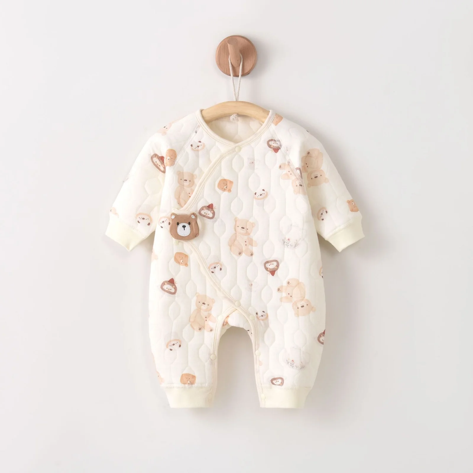 Pure cotton pajamas for infants and toddlers in spring and autumn