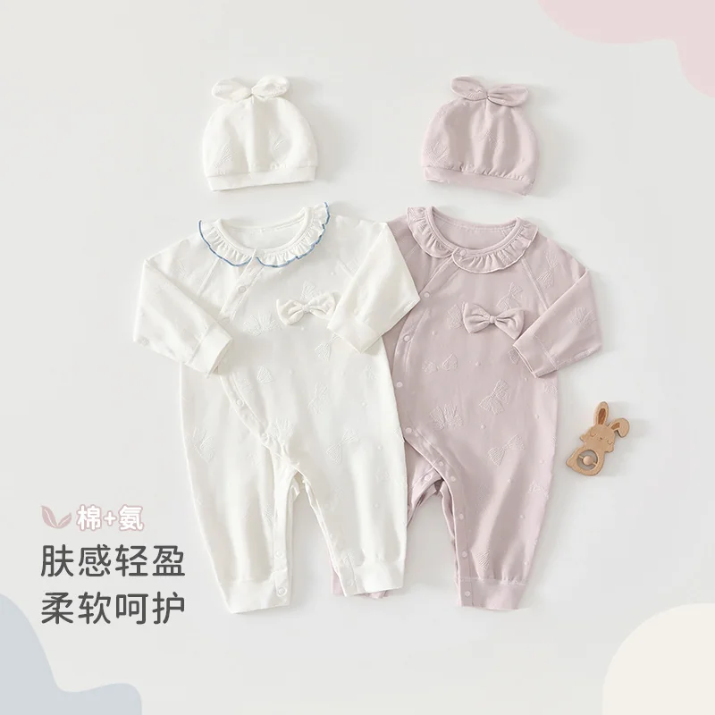 Spring and autumn crawling clothing for infants and toddlers