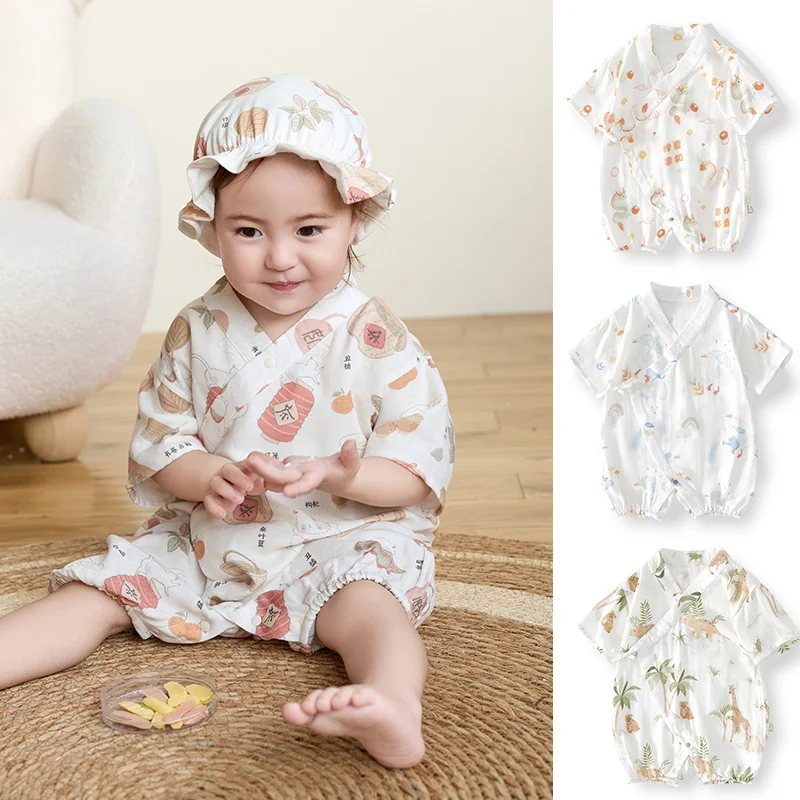 Thin summer jumpsuits for infants and toddlers