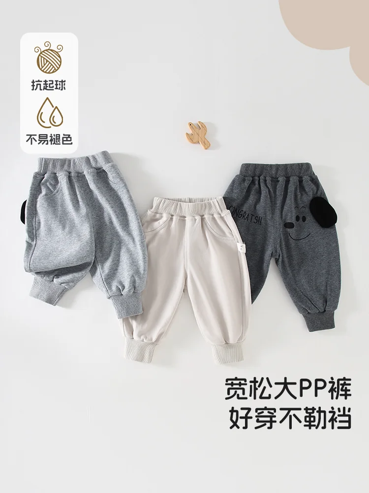 Girls' autumn and winter two-piece suit made of pure cotton