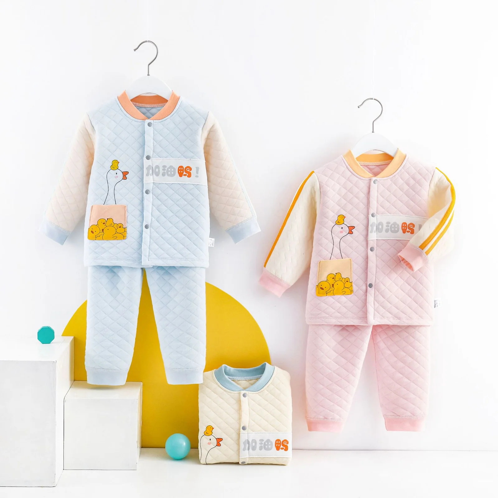Girls' autumn and winter underwear set