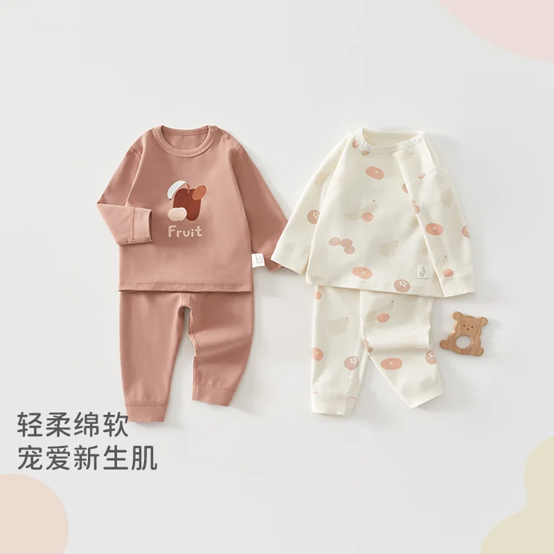 Spring and Autumn pajamas made of pure cotton