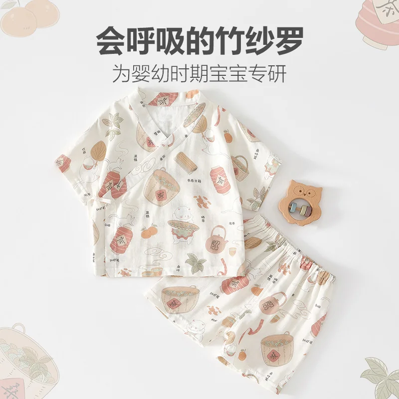 Summer split set for infants and toddlers, thin style