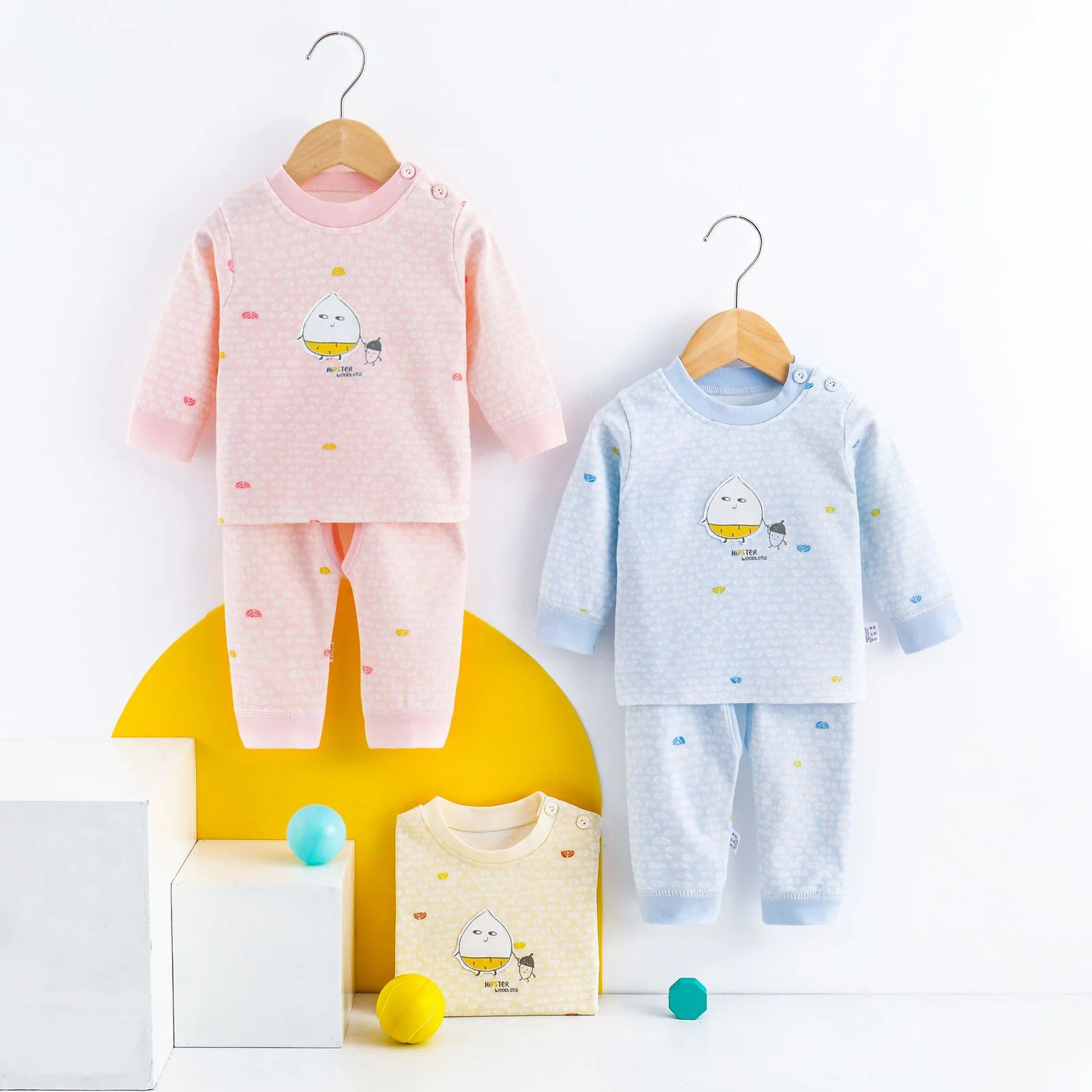 Autumn home wear for infants and toddlers