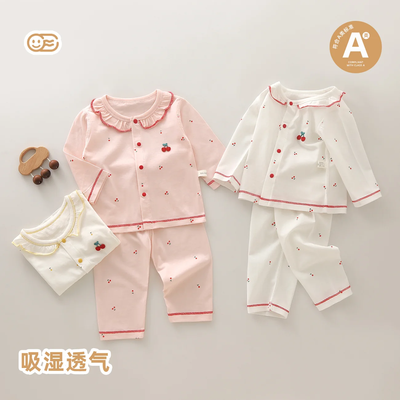Summer underwear set for girls, pure cotton thin style