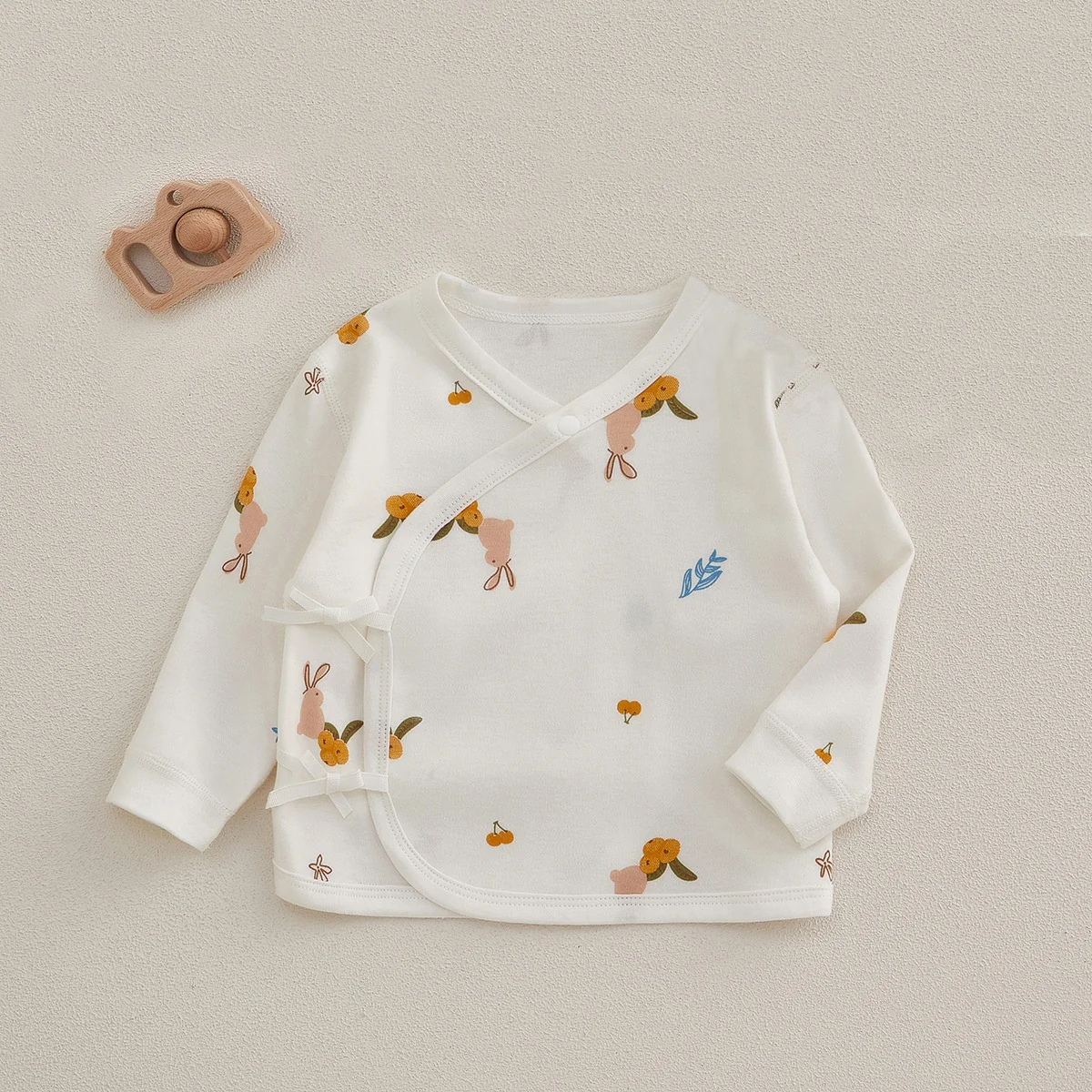 Pure cotton pajamas for infants and toddlers in spring and autumn