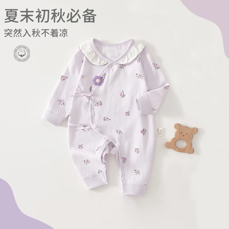 Pure cotton clothes for infants and toddlers in autumn